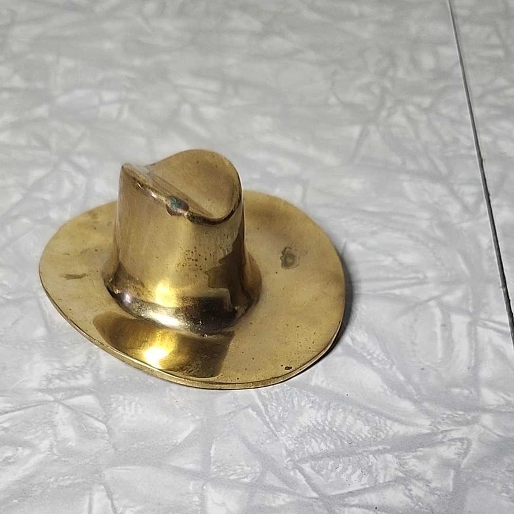 Brass Cowboy Hat